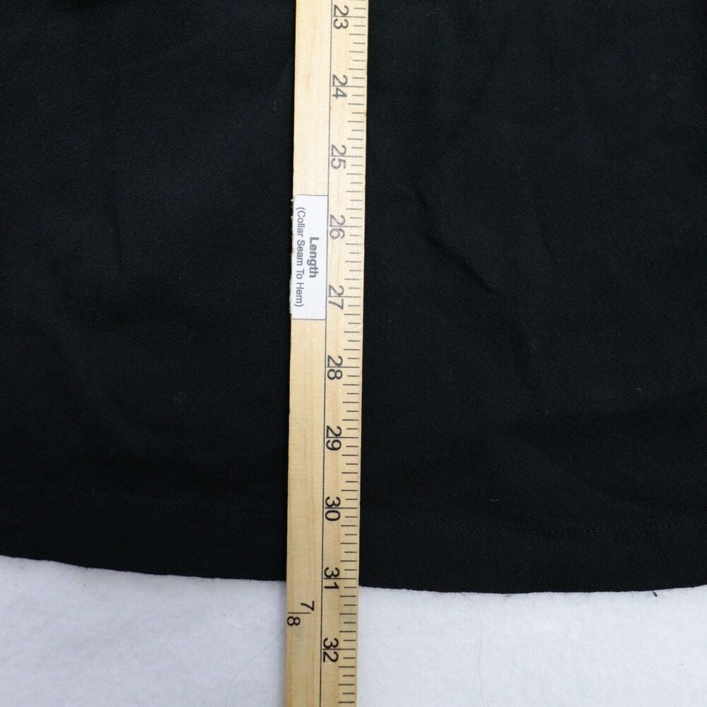 J.Jill Black Long Sleeve Dress Womens Sz S 100% Rayon Lagenlook Midi Breathable - Picture 8 of 9